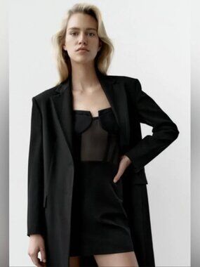 Zara Combination Corset Dress in Black